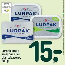 Lurpak smør, smørbar eller plantebaseret
