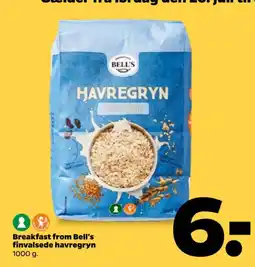 Netto Breakfast from Bell's finvalsede havregryn tilbud