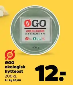 Netto ØGO økologisk hytteost tilbud