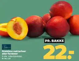 Netto Premieur nektariner eller ferskner tilbud