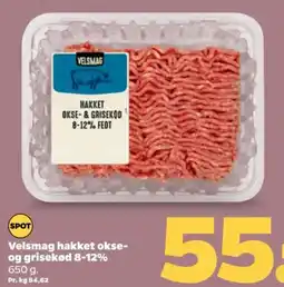 Netto Velsmag hakket okse- og grisekød 8-12% tilbud