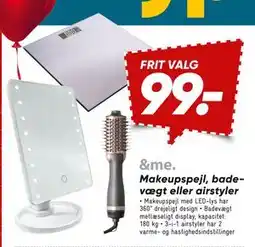 Bilka Makeupspejl, badevægt eller airstyler, DKK 99 tilbud