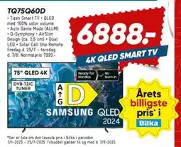 Bilka SAMSUNG TQ75Q60D, DKK 6888 tilbud