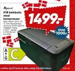 Bilka K18 køleboks med kompressor, DKK 1499 tilbud
