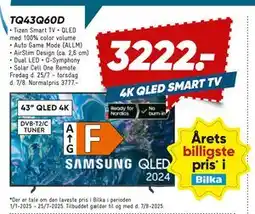 Bilka SAMSUNG TQ43Q60D, DKK 3222 tilbud