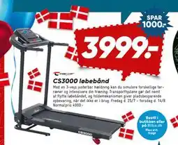 Bilka CS3000 løbebånd, DKK 3999 tilbud