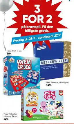 Bilka 3 FOR 2 på brætspil tilbud