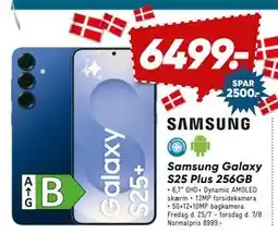 Bilka Samsung Galaxy S25 Plus 256GB, DKK 6499 tilbud