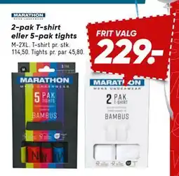 Bilka 2-pak T-shirt eller 5-pak tights, DKK 229 tilbud