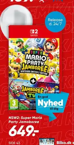 Bilka NSW2: Super Mario Party Jamoboree, DKK 649 tilbud
