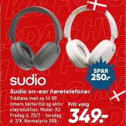 Bilka Sudio on-ear høretelefoner, DKK 349 tilbud