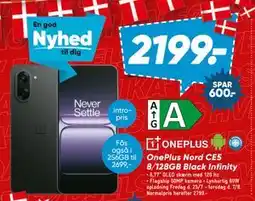 Bilka OnePlus Nord CE5 8/128GB Black Infinity, DKK 2199 tilbud
