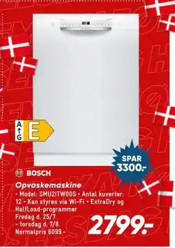 Bilka Opvaskemaskine, DKK 2799 tilbud