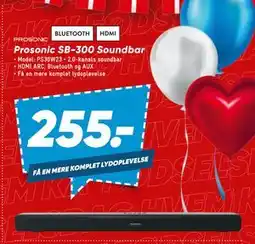 Bilka Prosonic SB-300 Soundbar, DKK 255 tilbud