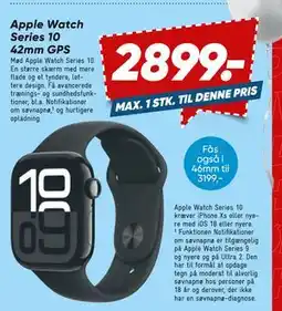 Bilka Apple Watch Series 10 42mm GPS, DKK 2899 tilbud
