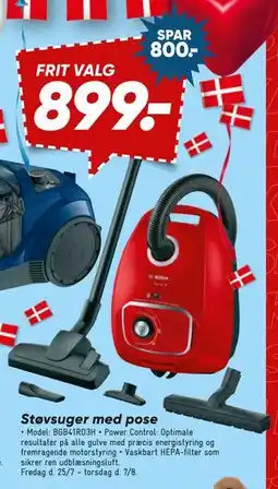 Bilka Støvsuger med pose, DKK 899 tilbud