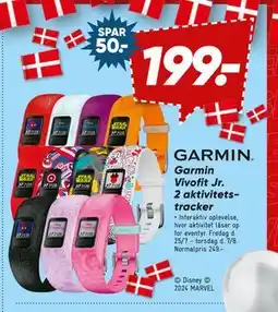 Bilka Garmin Vivofit Jr. 2 aktivitets tracker, DKK 199 tilbud
