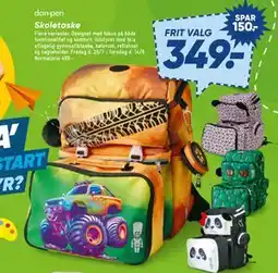 Bilka Skoletaske, DKK 349 tilbud