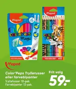 Bilka Color’Peps Trylletusser eller farveblyanter, DKK 59 tilbud