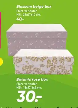 Bilka Botanic rose box, DKK 30 tilbud