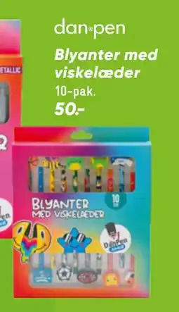 Bilka Blyanter med viskelæder, DKK 50 tilbud