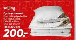 Bilka Dyne/pudesæt, DKK 200 tilbud