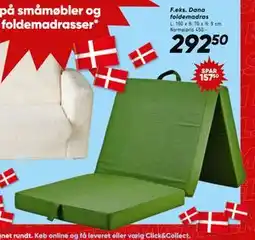 Dana foldemadras, DKK 292.5