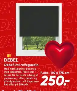 Bilka Debel Uni rullegardin, DKK 250 tilbud