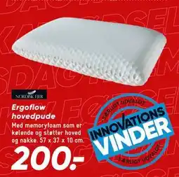 Bilka Ergoflow hovedpude, DKK 200 tilbud