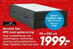 Bilka Nordisk Fjer B90 med opbevaring, DKK 1999 tilbud