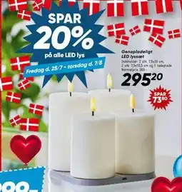 Bilka Genopladeligt LED lyssæt, DKK 295.2 tilbud