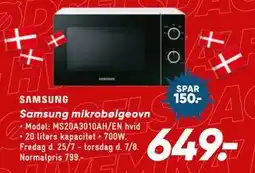 Bilka Samsung mikrobølgeovn, DKK 649 tilbud