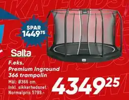 Bilka Premium Inground 366 trampolin, DKK 4349.25 tilbud