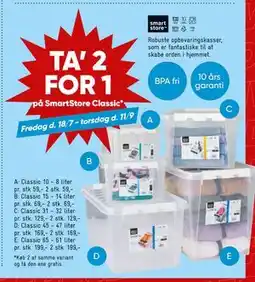 Bilka TA’ 2 FOR 1 på SmartStore Classic tilbud