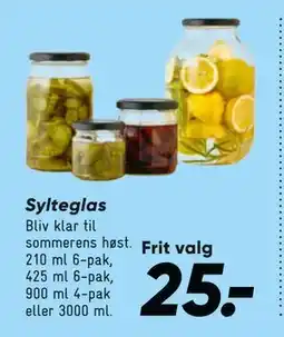 Bilka Sylteglas, DKK 25 tilbud
