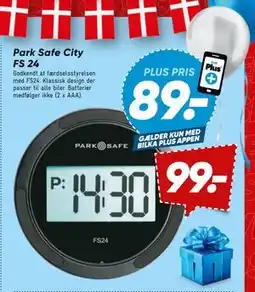 Park Safe City FS 24, DKK 99, App-pris