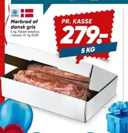Bilka Mørbrad af dansk gris, DKK 279 tilbud