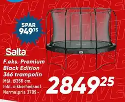 Bilka Premium Black Edition 366 trampolin, DKK 2849.25 tilbud