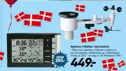 Bilka Agimex trådløs vejrstation, DKK 449 tilbud
