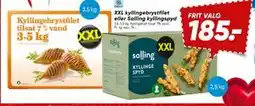 Bilka XXL kyllingebrystfilet eller Salling kyllingspyd, DKK 185 tilbud