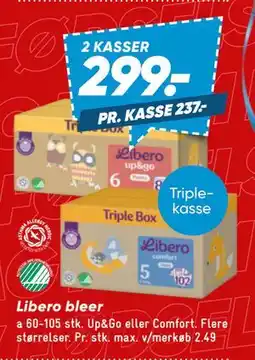 Bilka Libero bleer, DKK 299 tilbud