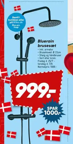 Bluerain brusesæt, DKK 999
