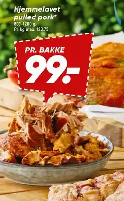 Bilka Hjemmelavet pulled pork, DKK 99 tilbud