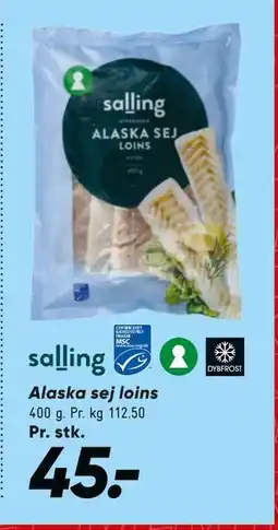 Bilka Alaska sej loins, DKK 45 tilbud
