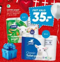 Bilka Lambi papir, DKK 35 tilbud