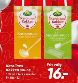 Bilka Karolines Køkken sauce, DKK 16 tilbud