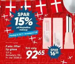Bilka lifter lip glaze, DKK 92.65 tilbud