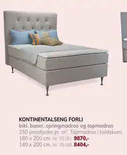 Daells Bolighus KONTINENTALSENG FORLI tilbud