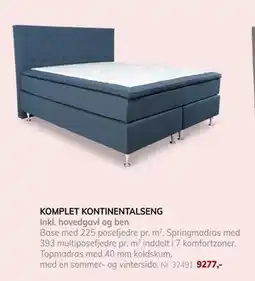 Daells Bolighus KOMPLET KONTINENTALSENG, DKK 9277 tilbud