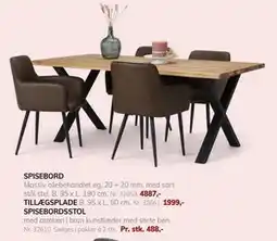 Daells Bolighus SPISEBORD, DKK 4887 tilbud